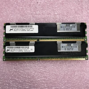 HP 8GB 2x4GB 4Rx8 PC3-8500R-7-10HP Server Ram MT36JSZ51272PDY-1G1D1DD - Picture 1 of 4