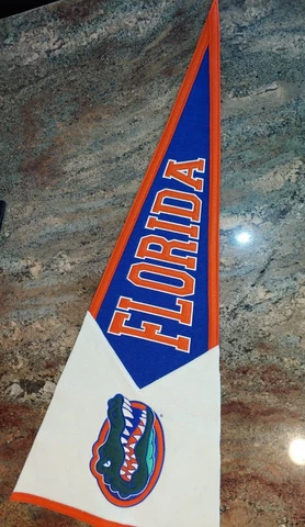 Winning Streak Sports Wool Felted Embroidered Florida St Gators Pennant 41" Long Cover
