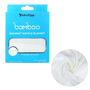 Rayon Bamboo Waffle Blanket Bassinet Size 120x80cm - Picture 1 of 4