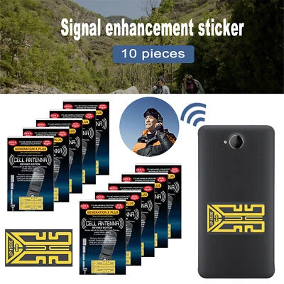 10er-Pack Signalverstärkungsaufkleber für Mobiltelefone mit externer Antenne,  - Bild 1 von 4