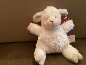 Russ Berrie Plush Lamb Lammie Stuffed Animal Sheep Weighted Bottom 6” NWT