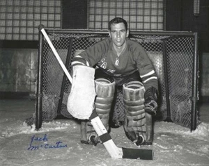 Signed 8x10 JACK MCCARTAN New York Rangers Autographed Photo - COA - Picture 1 of 1