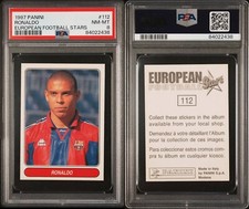 Ronaldo PSA 8 1997 Panini European Football Stars Stickers #112 Very Low Pop! a1