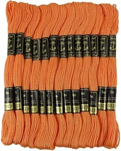 Anchor Stranded Cotton Thread Hand Embroidery Floss Sewing Cross Stitch Orange - Picture 1 of 5