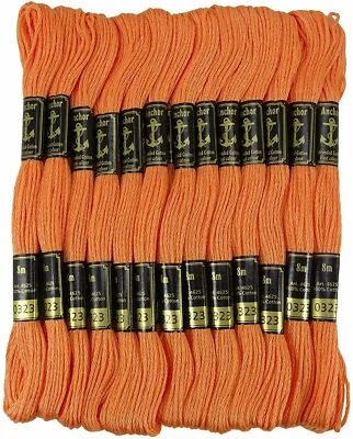 Anchor Stranded Cotton Thread Hand Embroidery Floss Sewing Cross Stitch Orange - Image 1 of 4