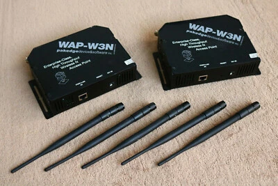 LOTE 2 Pakedge Enterprise Class Wireless N Access Point WAP-W3N con 5 antenas GY Foto 1 de 4