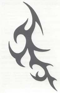 Tatuaje temporal de espinas de diseño tribal 993r - Imagen 1 de 1