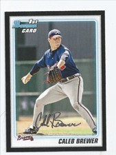 Caleb Brewer Braves 2010 Bowman Prospects Black #BP81