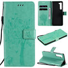 For Motorola G7 G8 Plus P40 Tree Pattern Pu Leather Flip Wallet Case Phone Cover