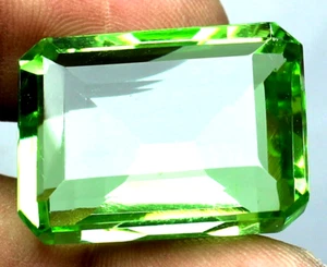 AAA+ Large Green Peridot 181.20 Ct. Emerald Cut Loose Gemstone Gift for Birthday - Picture 1 of 6