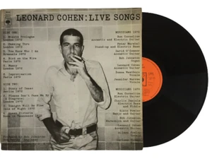 Leonard Cohen Vinyl Record Live Songs LP UK Release - Picture 1 of 6