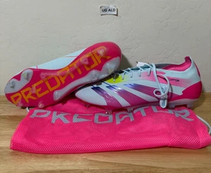 Botines de fútbol Adidas Predator Elite FG azul claro/rosa talla para hombre 9 IE3950 - Imagen 1 de 9