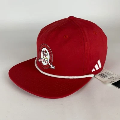 Louisville Cardinals NCAA Rojo Adidas Golfista Cuero Correa Ajustable Sombrero Nuevo Foto 1 de 4
