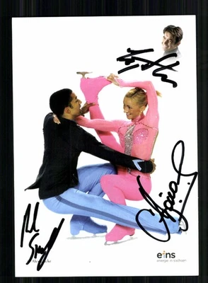 Aljona Savchenko und Robin Szolkowy Original Signiert Eiskunstlauf + A 254489 - Bild 1 von 2