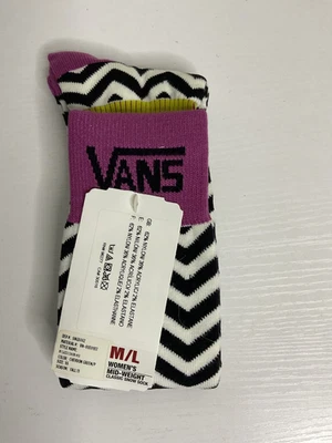 Calcetines clásicos para nieve de peso medio Vans off the wall para mujer talla M/L [7-10] Foto 1 de 4