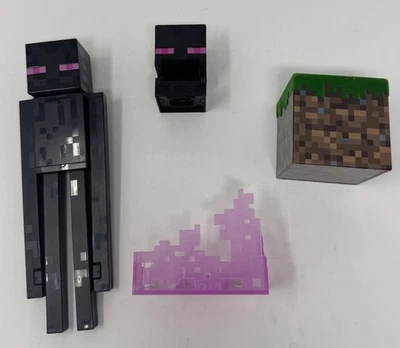 Minecraft Enderman Action Figure Diamond Level Accessories Mattel 5” Figure - Image 1 of 4