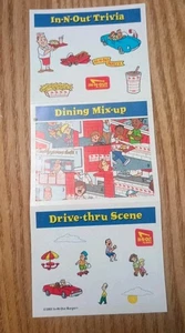 Vintage In N Out Burger Sticker Kids Dining Mix Up 2003 - Picture 1 of 2