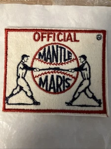 HR KINGS! 1961 Yanks MICKEY MANTLE & ROGERS MARIS Rare Baseball Cap Patch - Bild 1 von 4