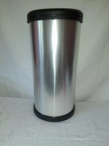 Curver Metalloptik One Touch Slim Deko Küche Arbeit Abfalleimer 40L - Silber - Bild 1 von 6