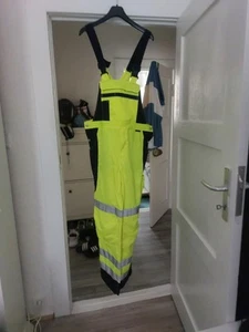 Qualitex Warnschutz Latzhose Arbeitshose gelb Signal bis Gr.56 - Bild 1 von 6