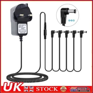 9 V 1 A Gitarre Effekt Effektor Netzteil UK-Stecker mit 5 Splitter - Bild 1 von 12