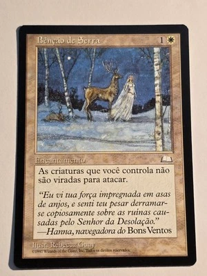 SERRA'S BLESSING●Weatherlight●MTG●1997●UNCOMMON●PORTUGUESE ●NM(-)●C592 - Image 1 of 2