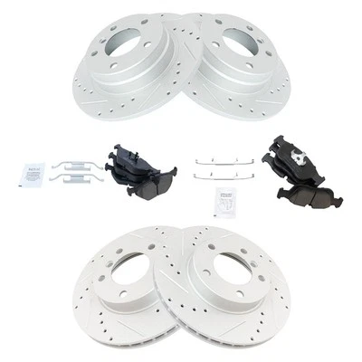 TRQ BKA12540 Brake Kit For BMW 328is 1996-1999 Front Rear 34111160532 Foto 1 de 4