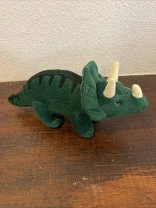 VTG Dakin Dinosaur Triceratops Plush Green 10" No Sound Applause - Picture 1 of 9