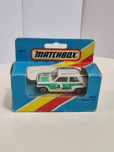 Matchbox S/F NO.  21-C Renault 5TL Le CAR WHITE, YELLOW INT. Koni TEMPA R167 - Picture 1 of 7