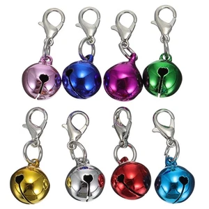 24 Pcs Security Bells Alarm Metal Pendant Keyring Charm Keychain - Picture 1 of 12
