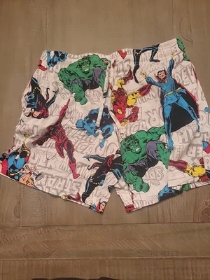Pantalones Cortos para Dormir Marvel Avengers Thor Hulk Iron Man Talla mefium m Gris Con Bolsillos Foto 1 de 2