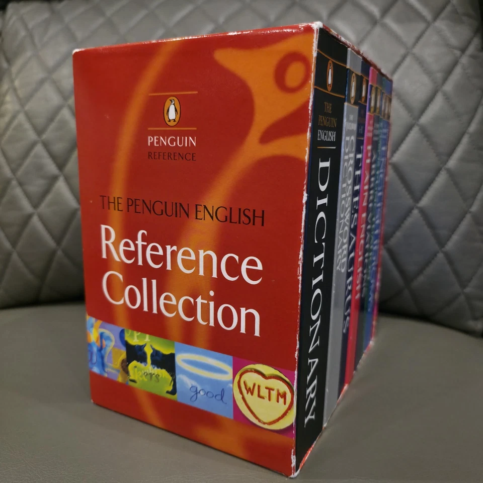 The Penguin English Reference Collection 8 Book Box Set Dictionary Thesaurus  - Image 1 of 4
