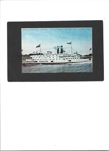 NEW YORK PC "FERRY - The Rensselaer-between New York City & Troy"  UNUSED  Clean - Picture 1 of 2