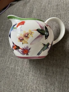 Paul Cardew Colibrì Stampa All Over Porcellana Dipinta a Mano Creamer 2007 4" - Foto 1 di 5