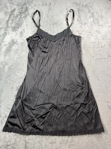 Vintage Heavenly Secrets Dessous Slip Damen XL schwarz Nylon Spitzenbesatz 9040 - Bild 1 von 13