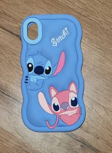NEW 3D Cell Phone Case Cover Blue Cartoon Stitch Shockproof Anti-Bump Protector - Picture 1 of 6