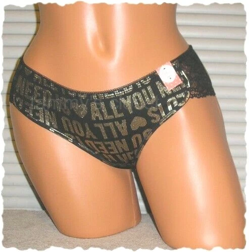 Bragas Lencería All You Need is Love Print Bikini Mediano Adulto Regalo Foto 1 de 4