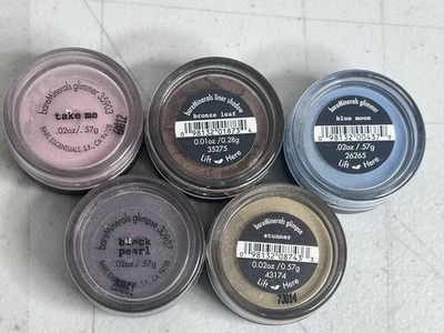 BareMinerals Lot 5 Discontinued Blue Moon Black Pearl Stunner Bronze Leaf Take M - Image 1 of 4