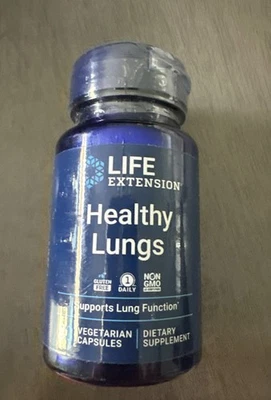 Life Extension Pulmones Saludables 30 Cápsulas Exp 02/2026 Apoya la Función Pulmonar  Foto 1 de 2