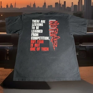 Vintage No Fear T-Shirt Herren XL Faded Black Single Stitch Skate 90er Made in USA - Bild 1 von 9