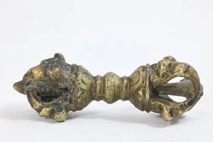 Old Tibet Bronze Gilt Feng Shui copper Dorje Vajra Phurba Faqi Early 18th C - Picture 1 of 12