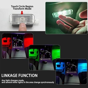 LED Fussraumleuchten Set 4x RGB - Audi A3 A4 A5 A6 A8 B6 B7 B8 - Bild 1 von 18