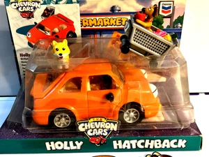 Hatchback Moving Parts Toy Car & Dog Grocery Shopping Cart Chevron Promo 1/1 NIB - Bild 1 von 11
