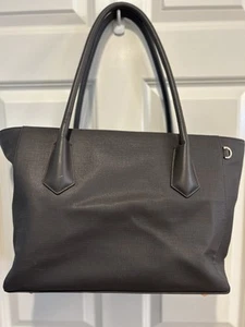 Dagne Dover Signature Tote In Deep Slate Grey - Picture 1 of 11