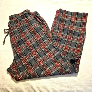 L. L. Bean mens size Large plaid pajama pants, side seam pockets, VGUC - Picture 1 of 6