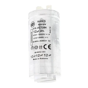 CONDENSATORE 12ΜF ORIGINALE COMPATIBILE CON LAVASCIUGA AEG - 1240344752 - Foto 1 di 2