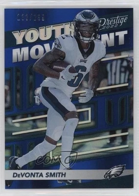 2022 Panini Prestige Youth Movement Xtra Points Blue /299 Devonta Smith #YM-3 - Image 1 of 2