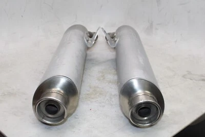 2005 DUCATI MONSTER 620 OEM EXHAUST PIPE MUFFLER SLIP ON CAN SILENCER PAIR - Image 1 of 4