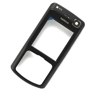 Nokia N70 Front Fascia+lens screen Black housing+camera glass cover Genuine - Picture 1 of 3