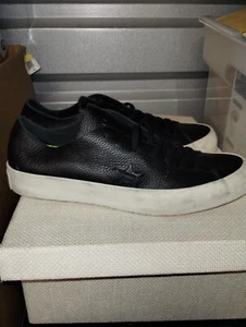Converse One Star Prime Leder Schuhe 154838C Schwarz Weiß Größe 9 Neu - Bild 1 von 8